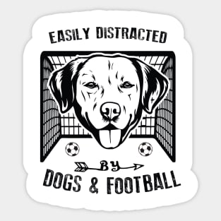 Dogs and Football Sticker